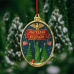 250 Years of Freedom Ornament 1776-2026 - Liberty Bell Patriotic Christmas Tree Decoration - July 4 Independence Day American Gift - Image 6