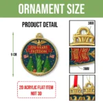 250 Years of Freedom Ornament 1776-2026 - Liberty Bell Patriotic Christmas Tree Decoration - July 4 Independence Day American Gift - Image 7