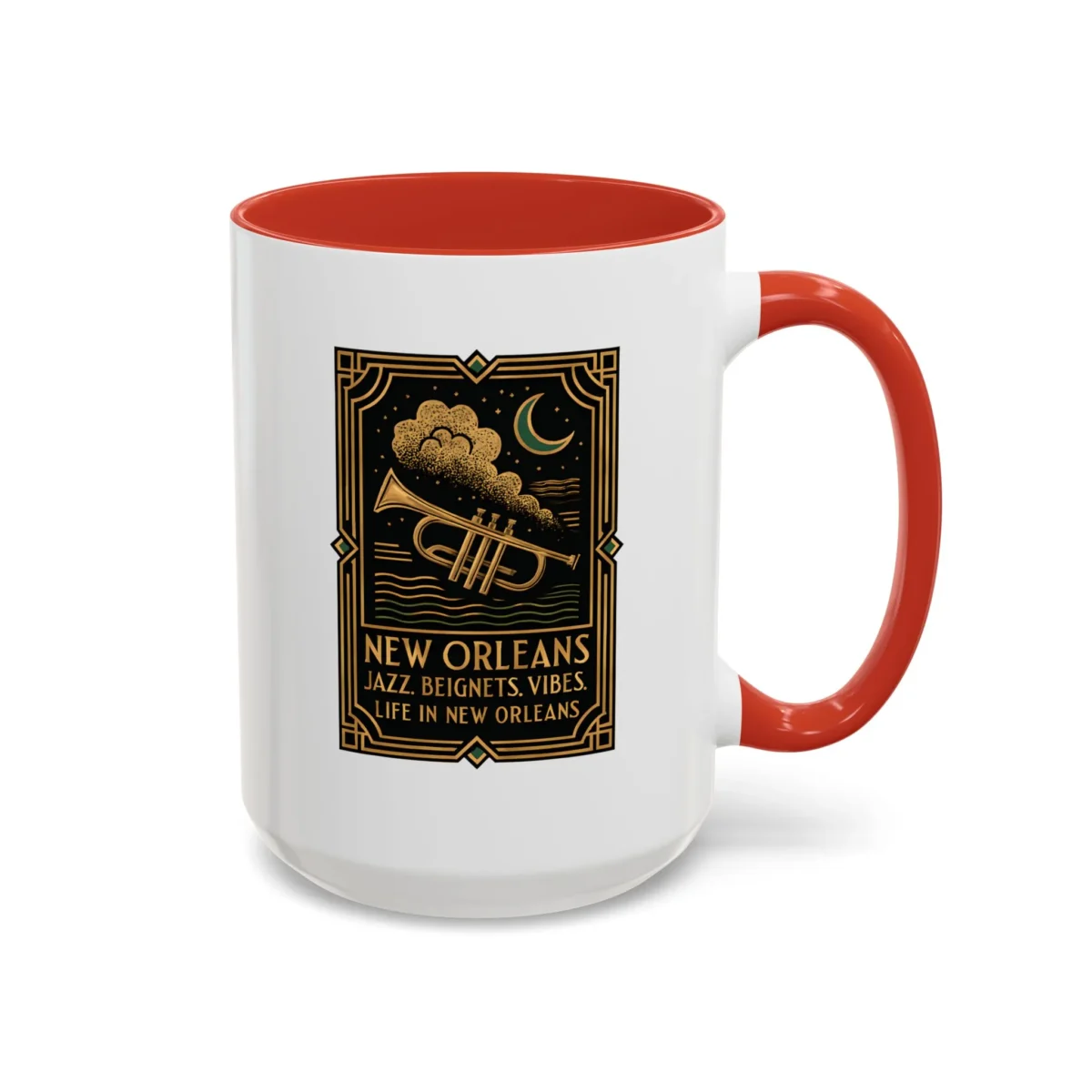 Art Deco New Orleans Mug – Jazz, Beignets, and Moonlit Vibes - Image 17