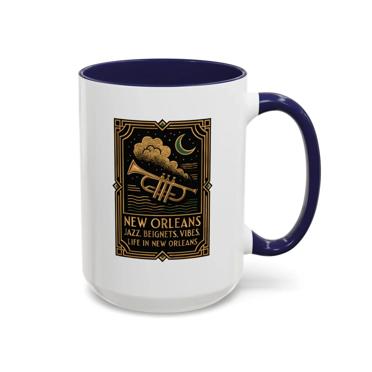 Art Deco New Orleans Mug – Jazz, Beignets, and Moonlit Vibes - Image 13