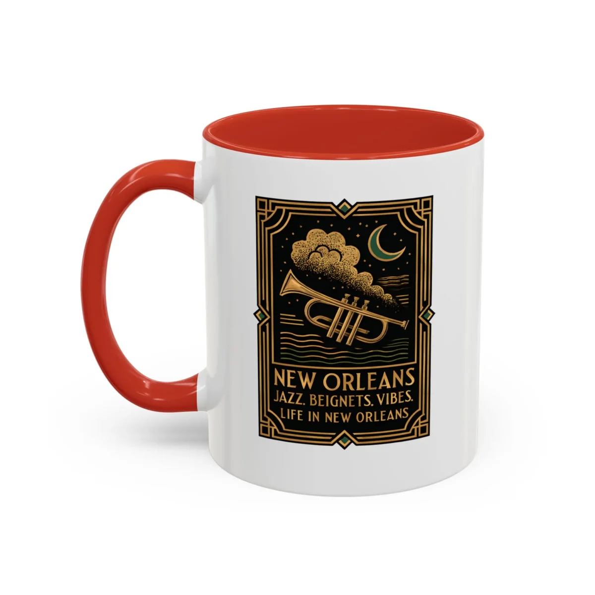 Art Deco New Orleans Mug – Jazz, Beignets, and Moonlit Vibes - Image 10
