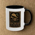Art Deco New Orleans Mug – Jazz, Beignets, and Moonlit Vibes