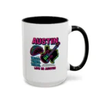 Austin Neon Coffee Mug – Texas Tacos and Tunes Mug - Image 11