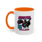 Austin Neon Coffee Mug – Texas Tacos and Tunes Mug - Image 24