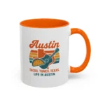Austin Retro Mug – Tacos Tunes Texas Life Coffee Mug - Image 23