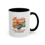 Austin Retro Mug – Tacos Tunes Texas Life Coffee Mug - Image 36