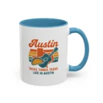 Austin Retro Mug – Tacos Tunes Texas Life Coffee Mug - Image 19