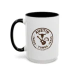Austin Texas Badge Mug – Rustic Tacos Tunes Life Mug - Image 12