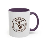 Austin Texas Badge Mug – Rustic Tacos Tunes Life Mug - Image 25