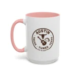 Austin Texas Badge Mug – Rustic Tacos Tunes Life Mug - Image 16