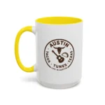 Austin Texas Badge Mug – Rustic Tacos Tunes Life Mug - Image 34