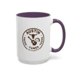 Austin Texas Badge Mug – Rustic Tacos Tunes Life Mug - Image 49