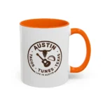 Austin Texas Badge Mug – Rustic Tacos Tunes Life Mug - Image 45