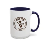Austin Texas Badge Mug – Rustic Tacos Tunes Life Mug - Image 40
