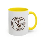 Austin Texas Badge Mug – Rustic Tacos Tunes Life Mug - Image 27