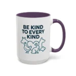 Be Kind Vegan Mug – Animal Lover Coffee Cup with “Be Kind to Every Kind” Design - Image 49