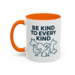 Be Kind Vegan Mug – Animal Lover Coffee Cup with “Be Kind to Every Kind” Design - Image 24