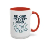 Be Kind Vegan Mug – Animal Lover Coffee Cup with “Be Kind to Every Kind” Design - Image 42