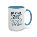 Be Kind Vegan Mug – Animal Lover Coffee Cup with “Be Kind to Every Kind” Design - Image 44