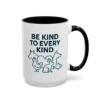 Be Kind Vegan Mug – Animal Lover Coffee Cup with “Be Kind to Every Kind” Design - Image 11
