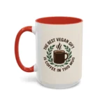 Best Vegan Gift Mug – Coffee Lover Cup with Laurel Wreath Design - Image 18