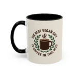 Best Vegan Gift Mug – Coffee Lover Cup with Laurel Wreath Design - Image 6
