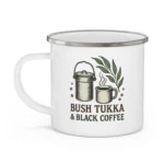 Bush Tukka and Black Coffee Camp Mug - Image 3