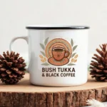 Bush Tukka and Black Coffee Mug