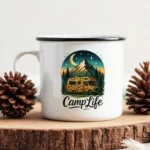 Camp Life RV Enamel Camping Mug - Image 4