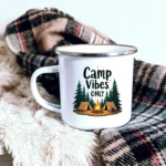 Camp Vibes Enamel Camping Mug - Image 5