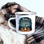 Camping With You Enamel Camping Mug