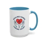 Caring Nurse Mug – Healing Hands Caring Heart Coffee Cup - Image 44