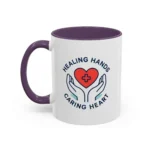 Caring Nurse Mug – Healing Hands Caring Heart Coffee Cup - Image 26