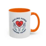 Caring Nurse Mug – Healing Hands Caring Heart Coffee Cup - Image 45