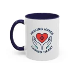 Caring Nurse Mug – Healing Hands Caring Heart Coffee Cup - Image 8