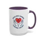 Caring Nurse Mug – Healing Hands Caring Heart Coffee Cup - Image 49