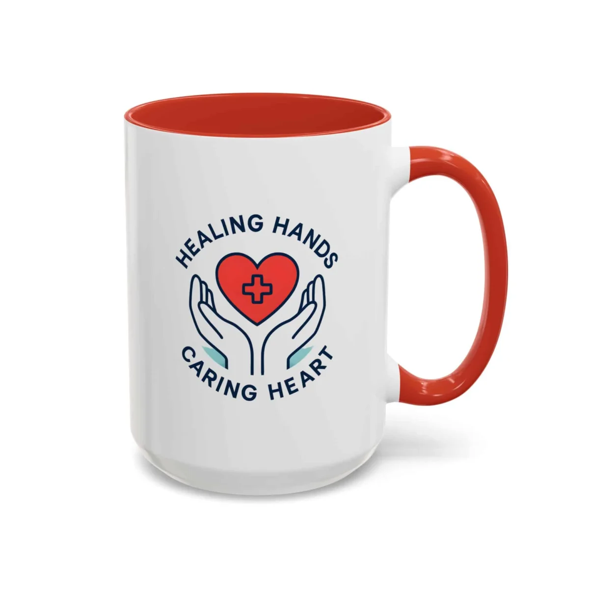 Caring Nurse Mug – Healing Hands Caring Heart Coffee Cup - Image 17