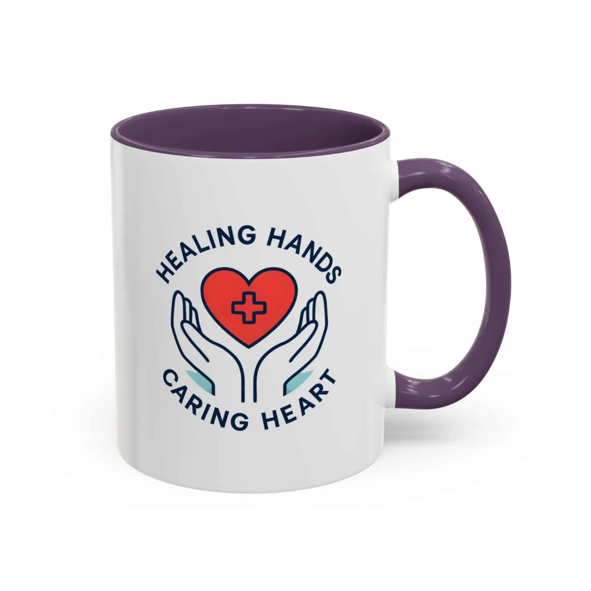 Caring Nurse Mug – Healing Hands Caring Heart Coffee Cup - Image 25