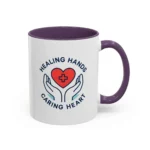 Caring Nurse Mug – Healing Hands Caring Heart Coffee Cup - Image 25