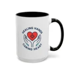 Caring Nurse Mug – Healing Hands Caring Heart Coffee Cup - Image 11