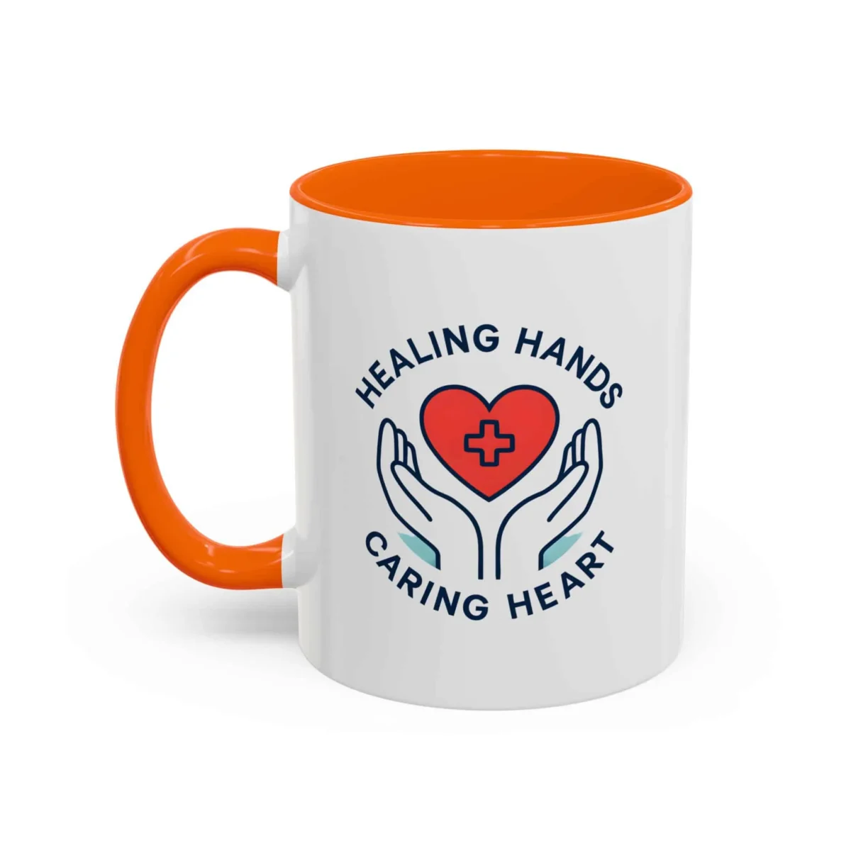 Caring Nurse Mug – Healing Hands Caring Heart Coffee Cup - Image 24