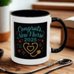 Congrats New Nurse Mug 2025 – Graduation Gift for Nurses - Image 35