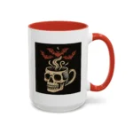 Creepy Skull Coffee Mug – Spooky Halloween Coffee Cup with Bats - Image 32