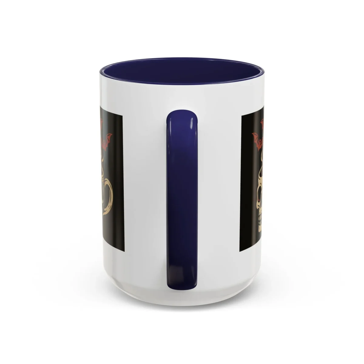 Creepy Skull Coffee Mug – Spooky Halloween Coffee Cup with Bats - Image 26