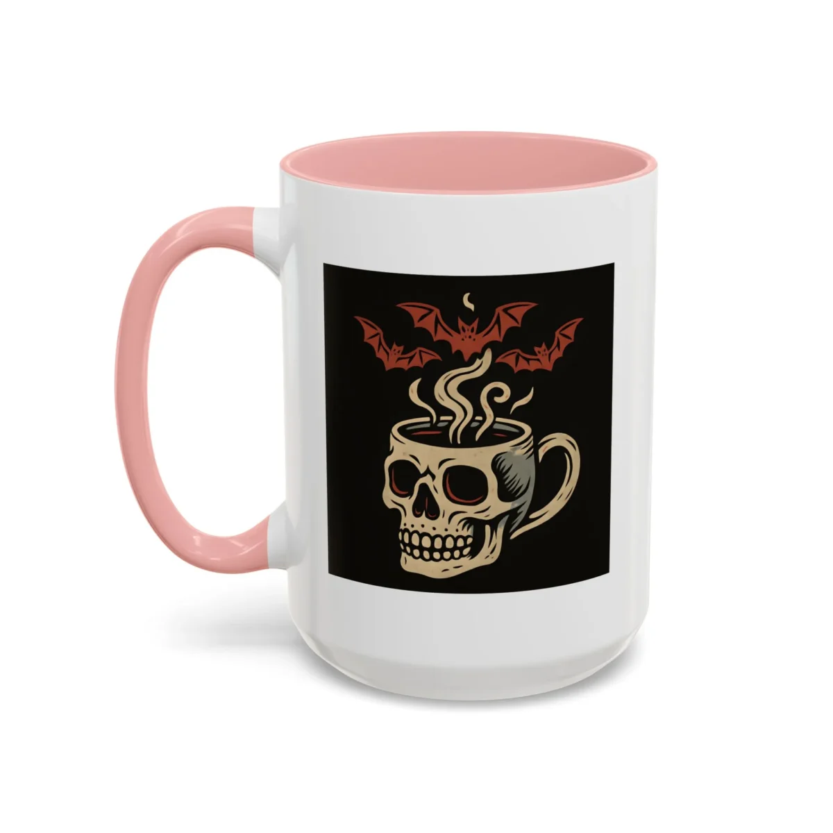 Creepy Skull Coffee Mug – Spooky Halloween Coffee Cup with Bats - Image 29