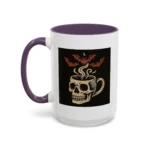 Creepy Skull Coffee Mug – Spooky Halloween Coffee Cup with Bats - Image 45