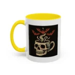 Creepy Skull Coffee Mug – Spooky Halloween Coffee Cup with Bats - Image 18