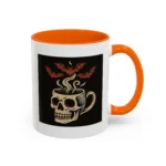 Creepy Skull Coffee Mug – Spooky Halloween Coffee Cup with Bats - Image 13