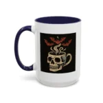 Creepy Skull Coffee Mug – Spooky Halloween Coffee Cup with Bats - Image 25