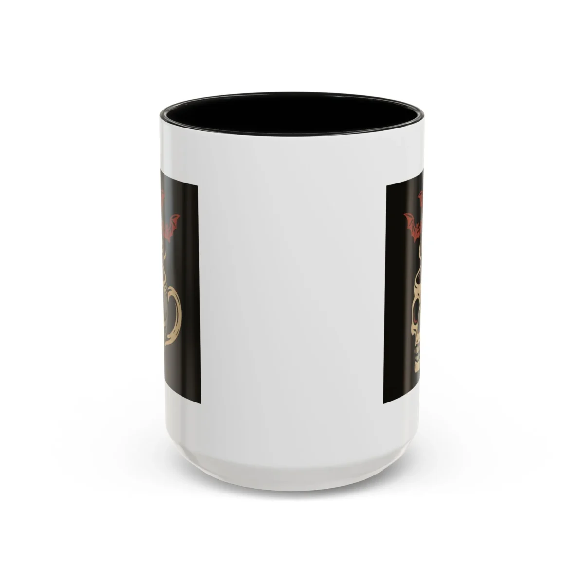Creepy Skull Coffee Mug – Spooky Halloween Coffee Cup with Bats - Image 19